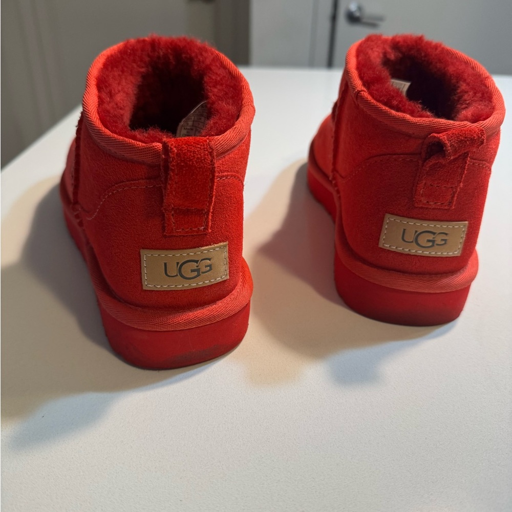 UGG Vibrant Red Ankle Booties